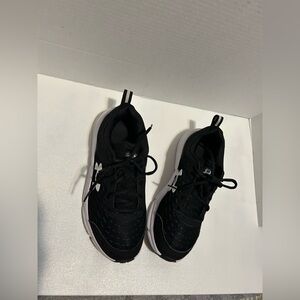 Under Armour Black and White Running Shoes